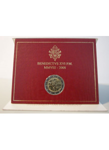 2008 - San Paolo Papa  2 € in folder Benedetto XVI